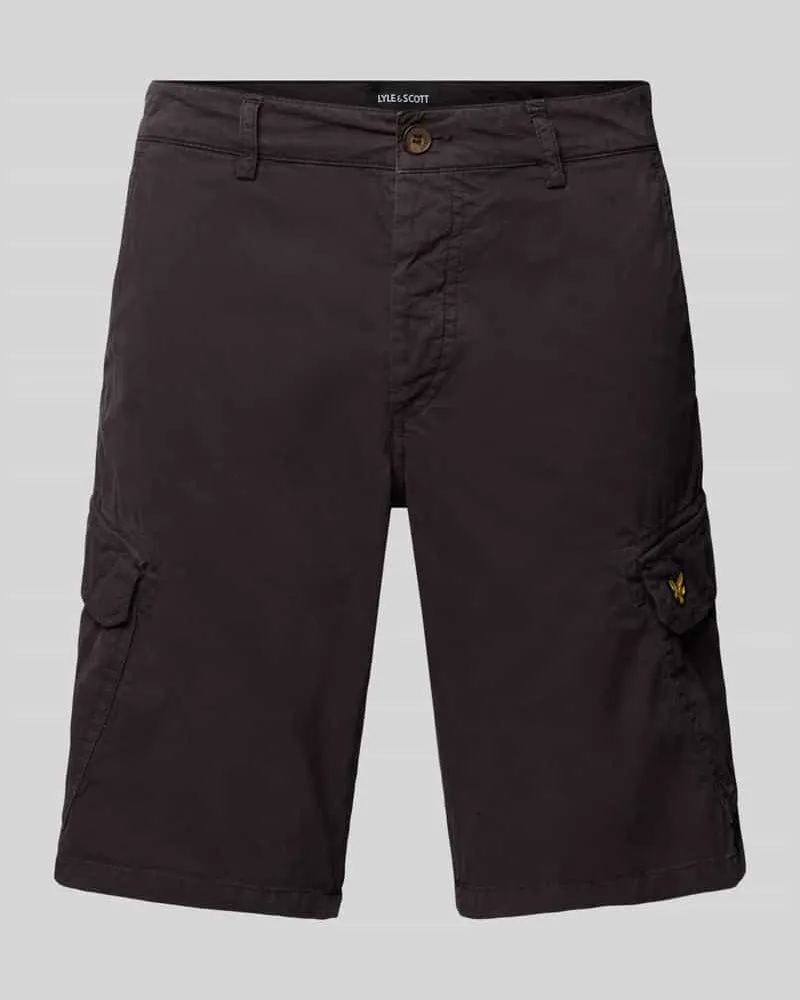 Lyle & Scott Regular FIt Cargoshorts mit Logo-Stitching Modell 'WEMBLEY 