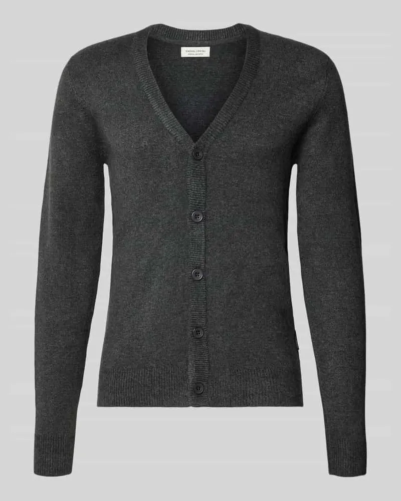 Casual Friday Strickjacke mit Knopfleiste Modell 'HEINE Dunkelgrau