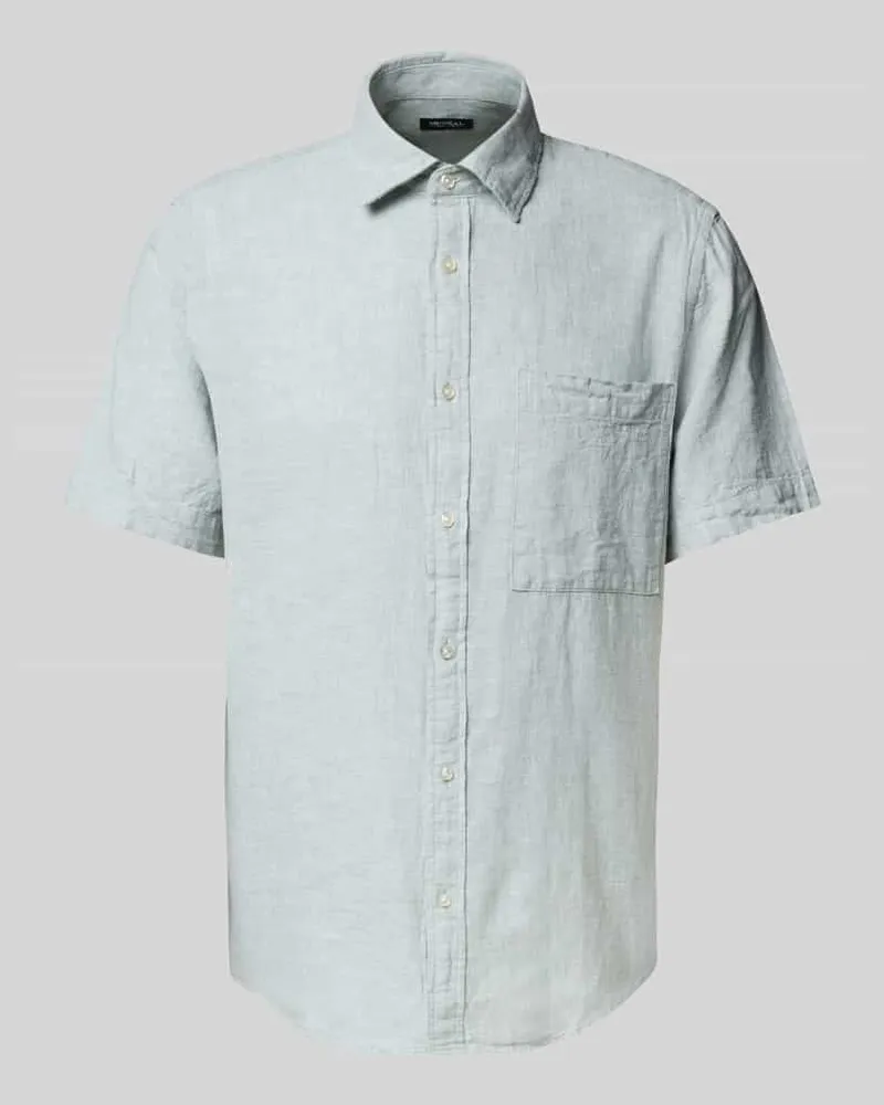 McNeal Regular Fit Freizeithemd aus Leinen-Baumwoll-Mix Lind
