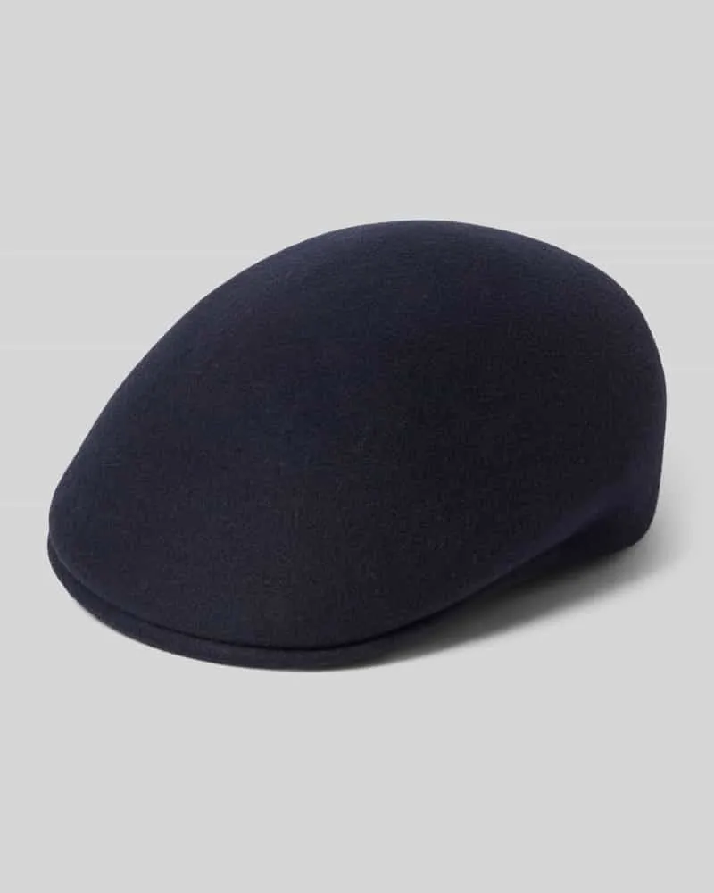 Müller Headwear Schiebermütze aus reiner Wolle Dunkelblau