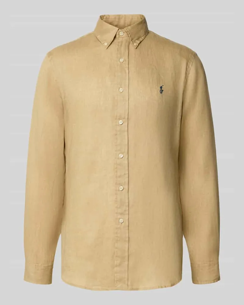 Ralph Lauren Freizeithemd mit Knopfleiste Beige