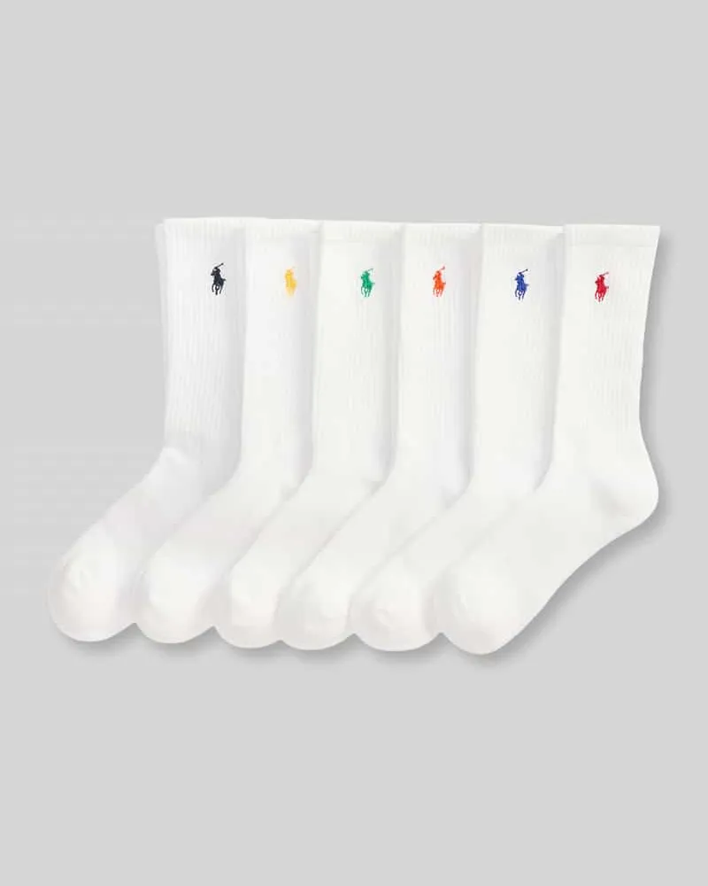 Ralph Lauren Socken aus Baumwoll-Mix im 6er-Pack Weiss