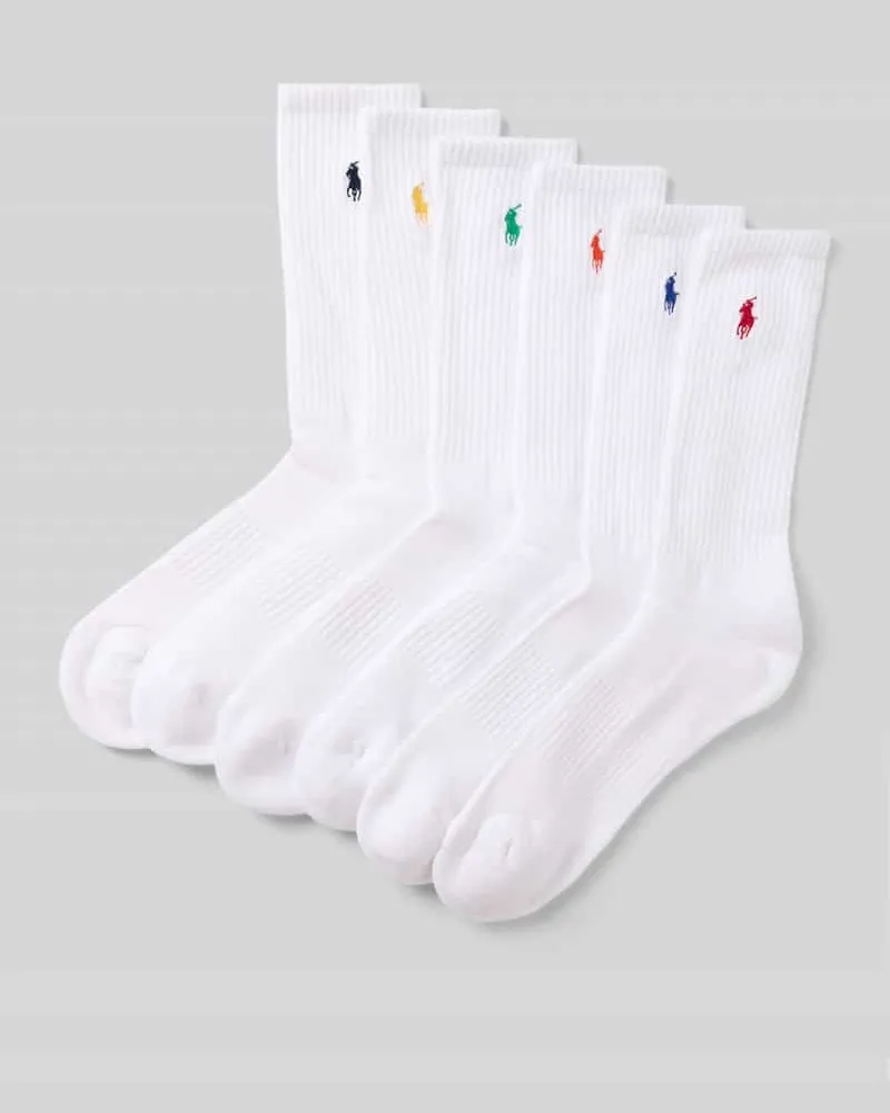Ralph Lauren Socken aus Baumwoll-Mix im 6er-Pack Weiss