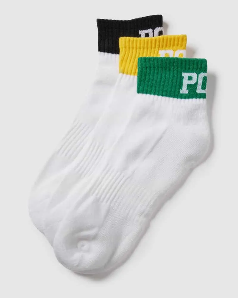 Ralph Lauren Socken mit Kontraststreifen im 3er-Pack Modell 'COLOR TOP 