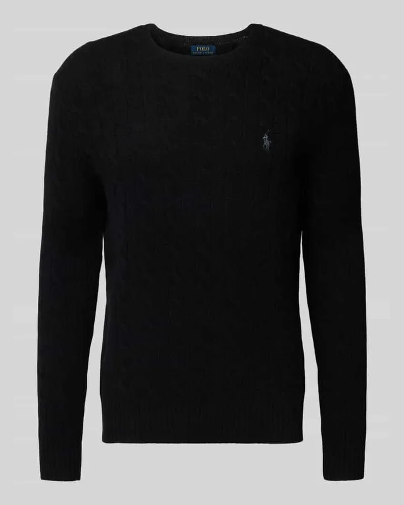 Ralph Lauren Regular Fit Strickpullover aus Woll-Kaschmir-Mix Black
