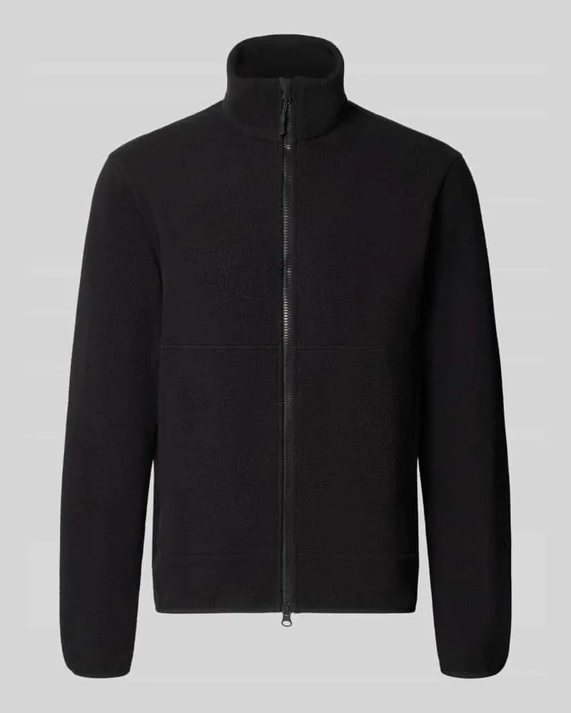 Only & Sons Regular Fit Fleecejacke mit Stehkragen Modell 'JASON Black