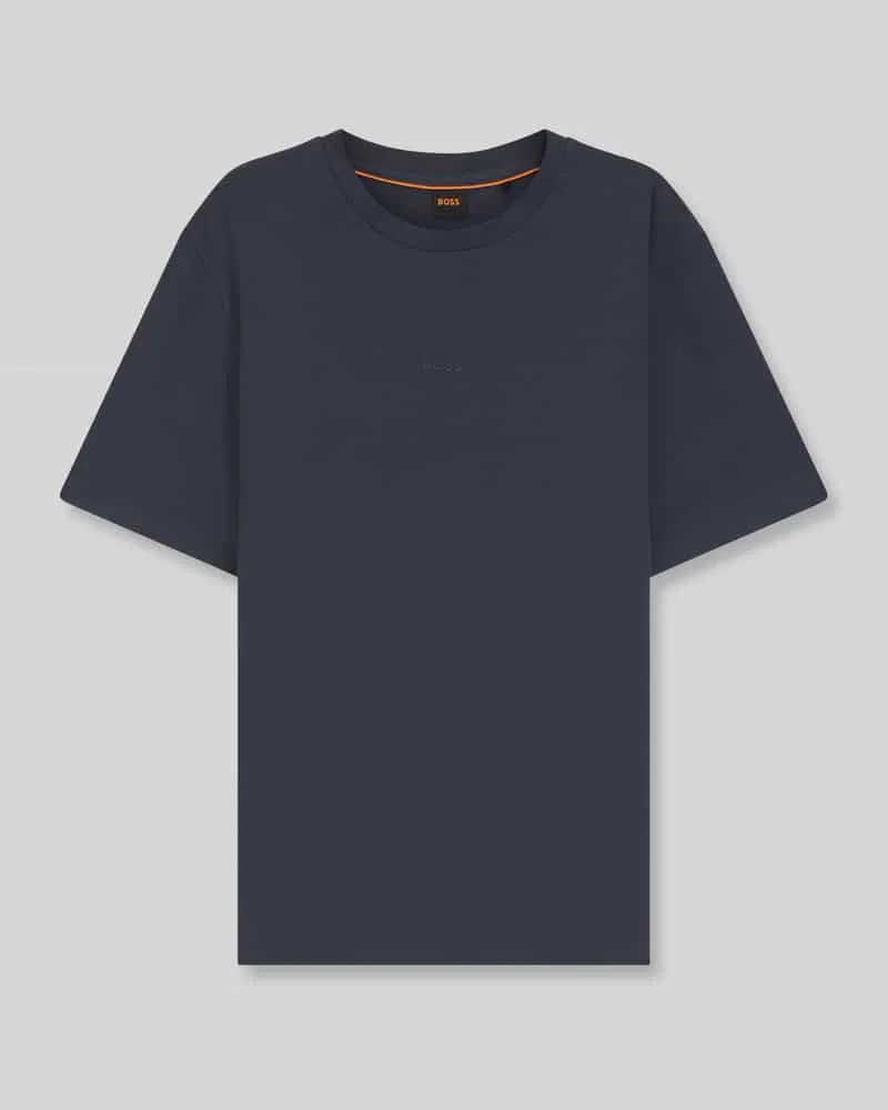 HUGO BOSS Relaxed Fit T-Shirt aus reiner Baumwolle Modell 'TCHUP Marine