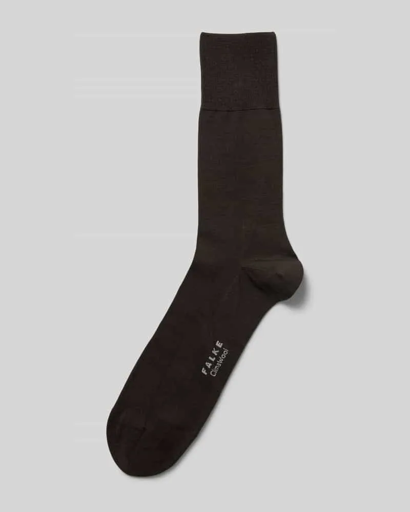 Falke Socken mit Woll-Anteil Modell 'ClimaWool Dunkelbraun