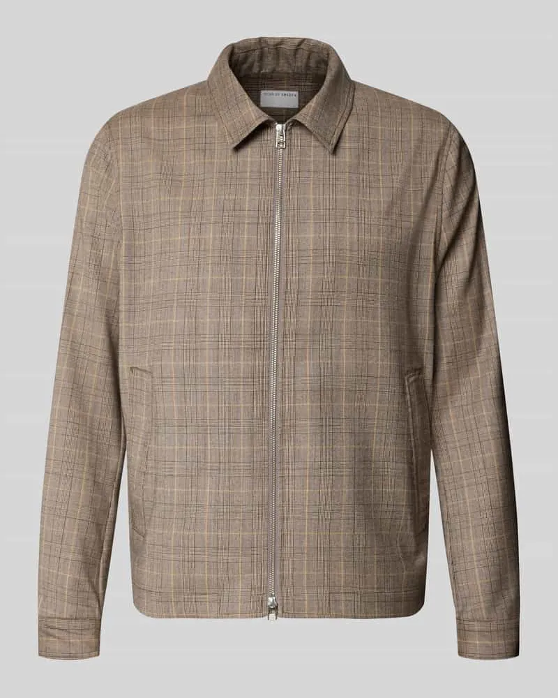 Tiger of Sweden Blouson mit Zweiwege-Reißverschluss Modell 'BARNABY Hellbraun