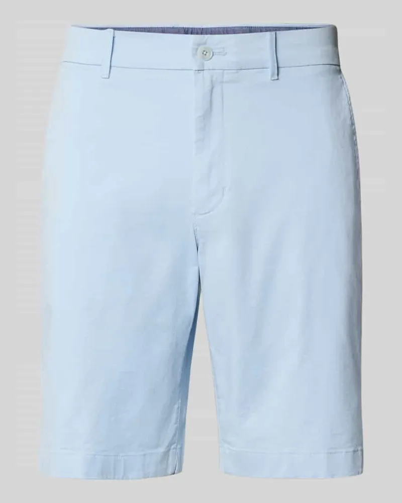 Tommy Hilfiger Regular Fit Bermudas aus Baumwoll-Mix Hellblau