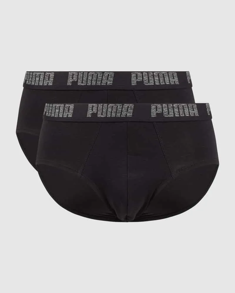 Puma Slip mit Stretch-Anteil im 2er-Pack Black