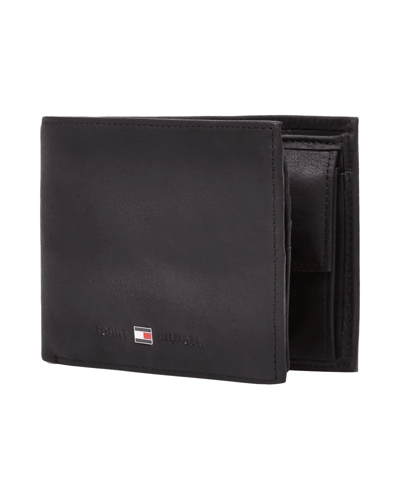 Tommy Hilfiger Geldbörse aus Leder Black