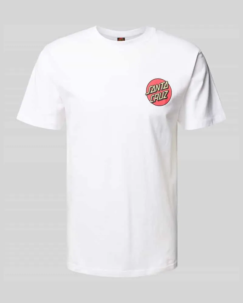 Santa Cruz T-Shirt mit Label-Print Modell 'SCREAMING ROSE FLASH 
