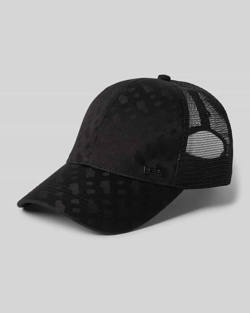 HUGO BOSS Basecap mit Mesh Einsätzen Black