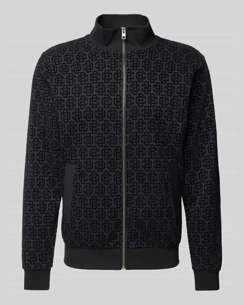 Christian Berg Sweatjacke mit Stehkragen 
