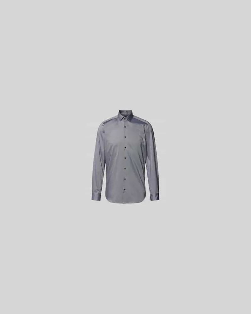 Olymp Slim Fit Businesshemd aus feinem Twillgewebe