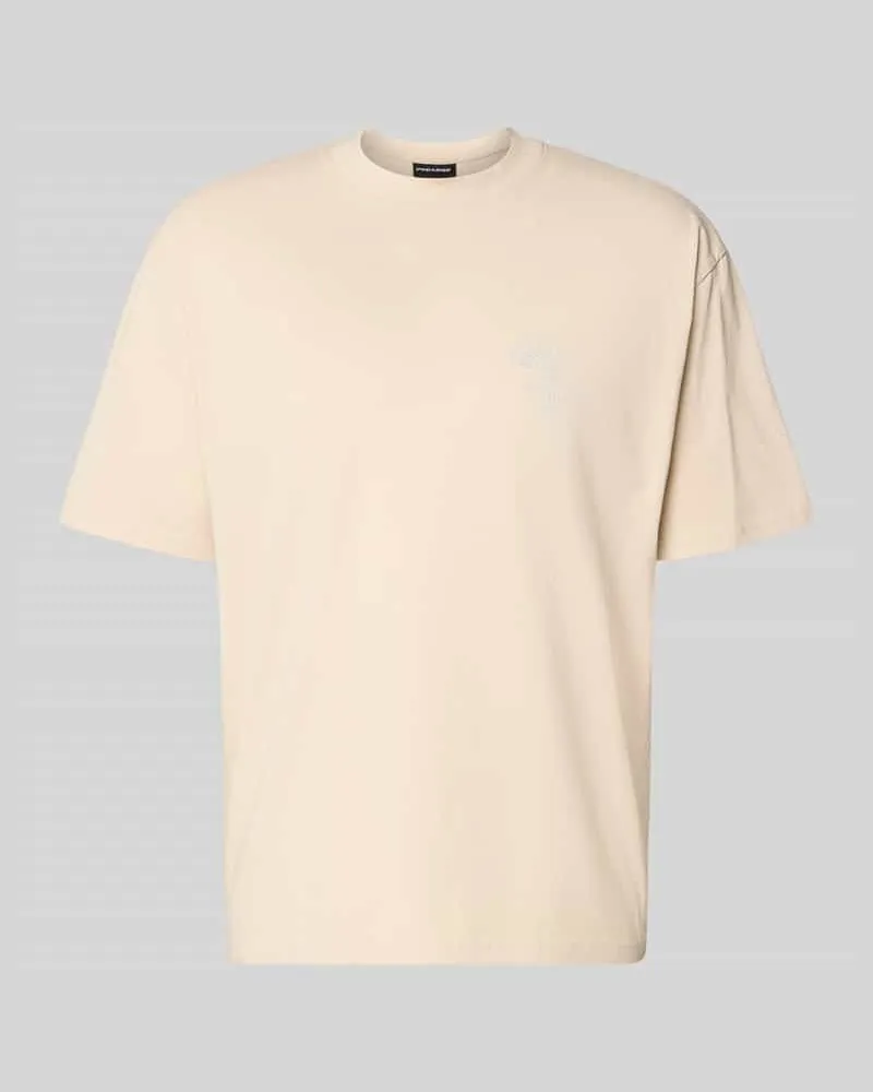 PEGADOR Oversized T-Shirt mit Label-Print Modell 'Nuevo Offwhite