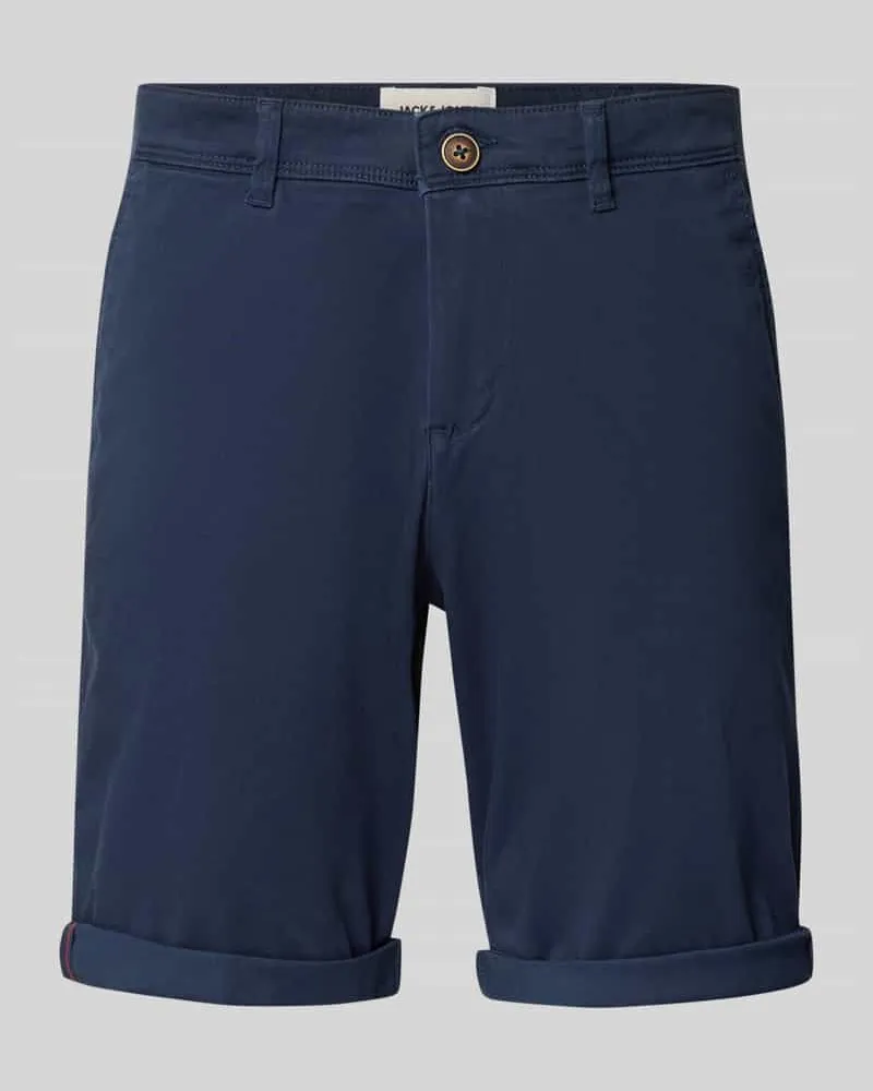 Jack & Jones Regular Fit Shorts mit Eingrifftaschen Modell 'BOWIE Dunkelblau