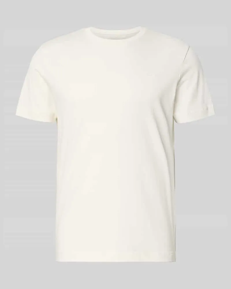 Tom Tailor Regular Fit T-Shirt aus reiner Baumwolle Offwhite