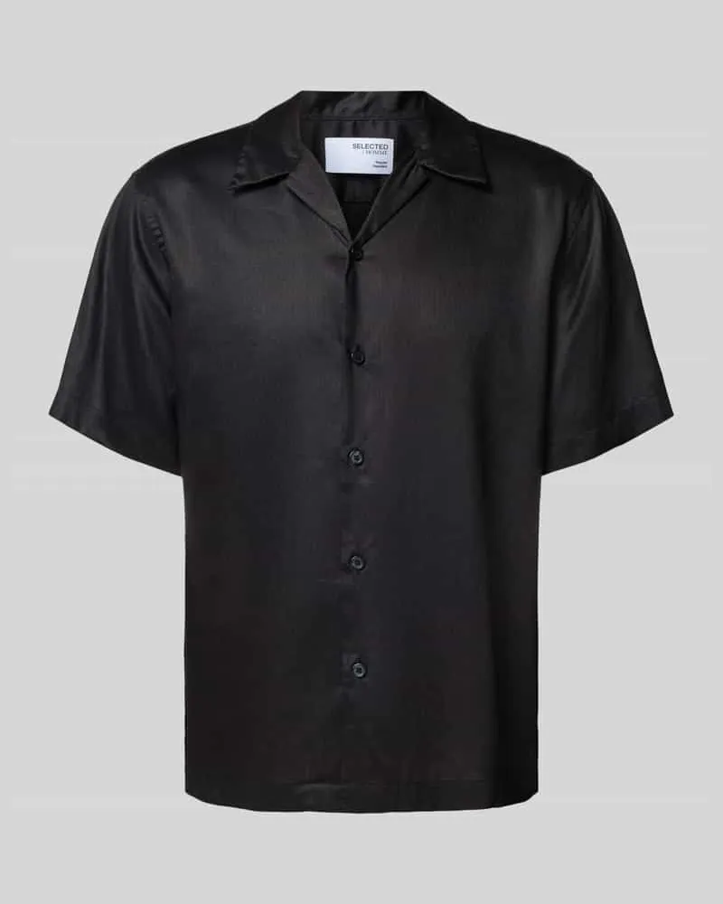 Selected Homme Regular Fit Freizeithemd aus Lyocell-Leinen-Mix Modell 'REGNOA 
