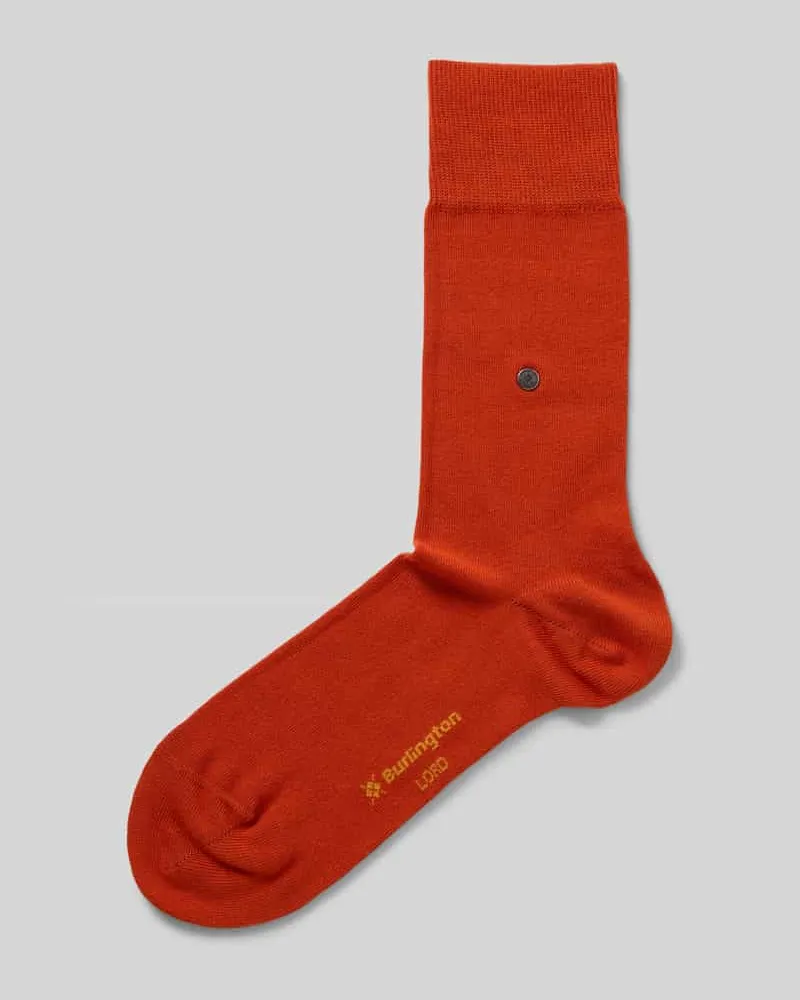 Burlington Socken aus Bio-Baumwoll-Mix mit Logo-Applikation Modell 'Lord 
