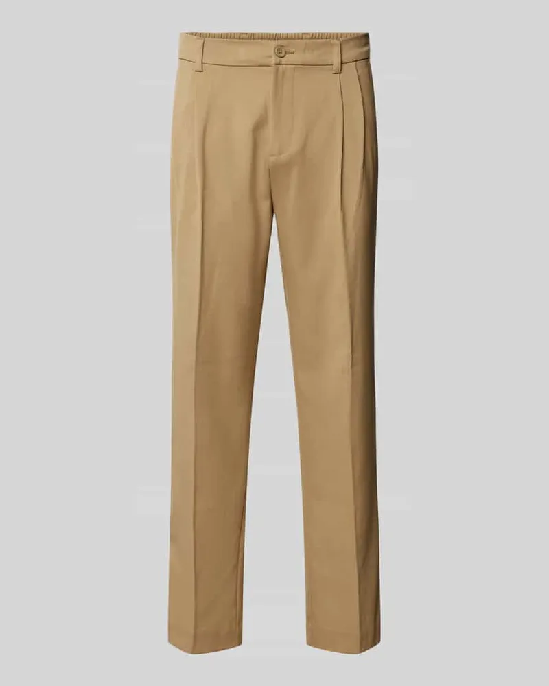 Jack & Jones Baggy Fit Anzughose mit Bundfalten Modell 'Julian 