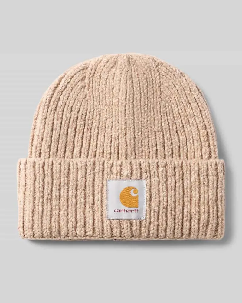 Carhartt WIP Beanie aus Woll-Baumwoll-Mix Modell 'ANGLISTIC Sand