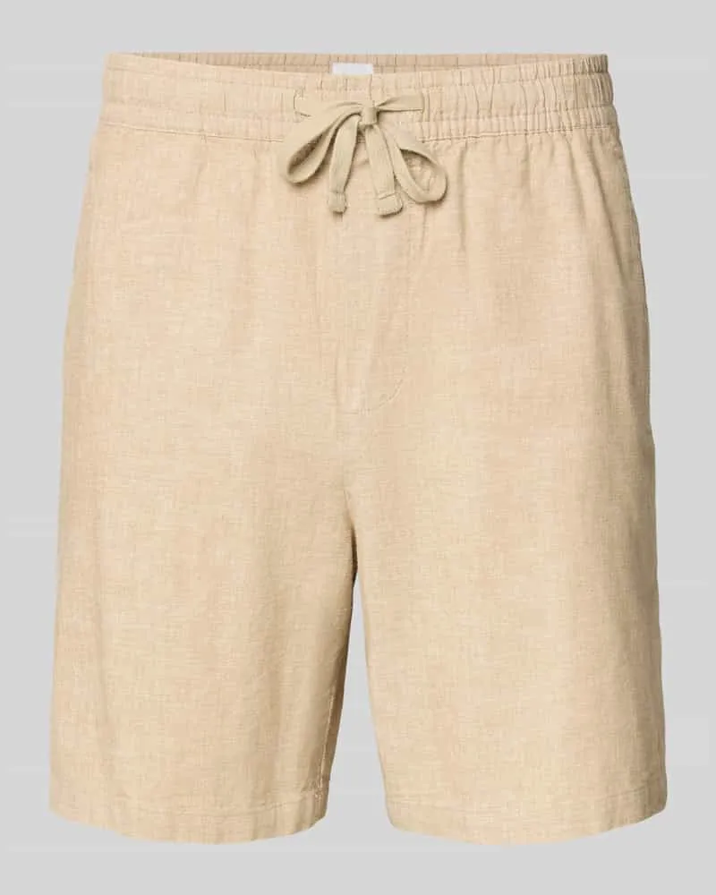 GAP Leinenshorts mit elastischem Bund Khaki