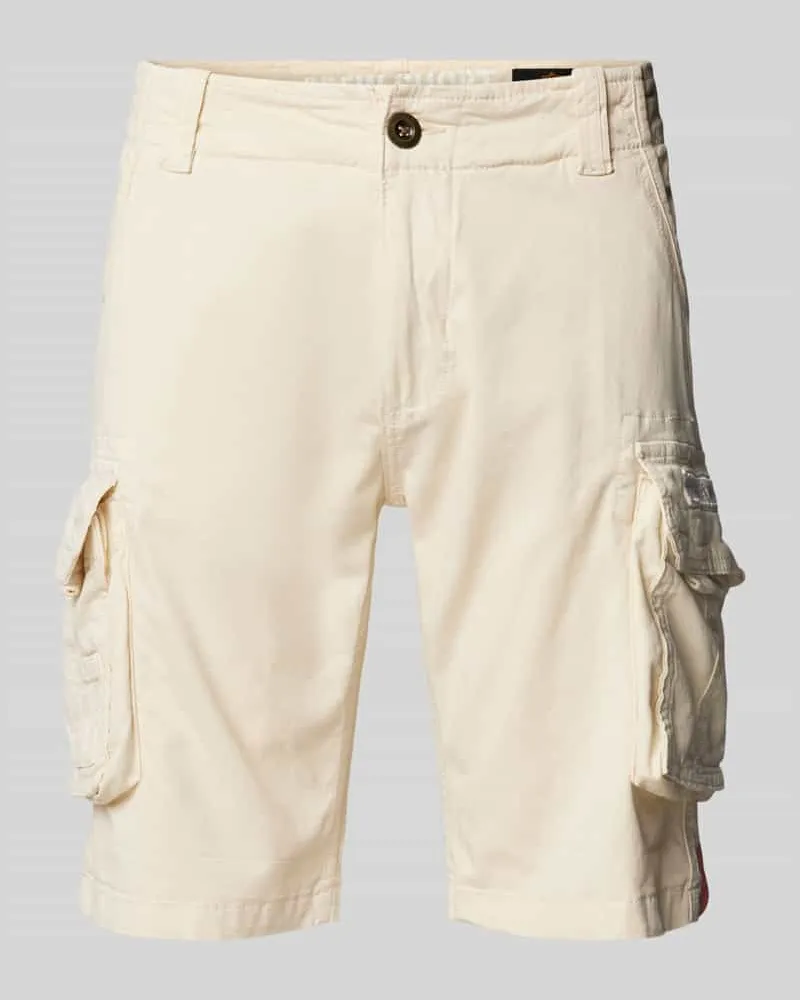 Alpha Industries Regular Fit Cargoshorts mit Label-Stitching Modell 'CREW SHORT 