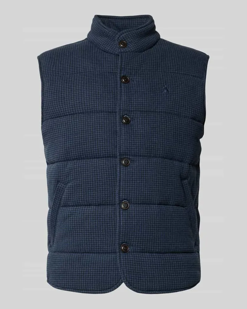 Ralph Lauren Weste mit Stehkragen und Label-Stitching Marine