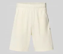 Sweatshorts mit Label-Stitching mit elastischem Bund
