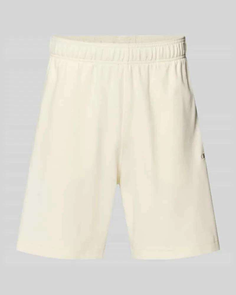 Champion Shorts mit Label-Stitching mit elastischem Bund Offwhite
