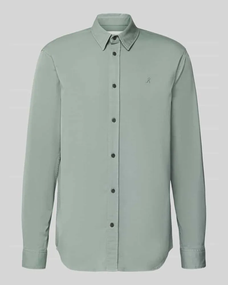 Armedangels Relaxed Fit Freizeithemd aus Bio-Baumwoll-Mix Modell 'GIAALO Hellgruen