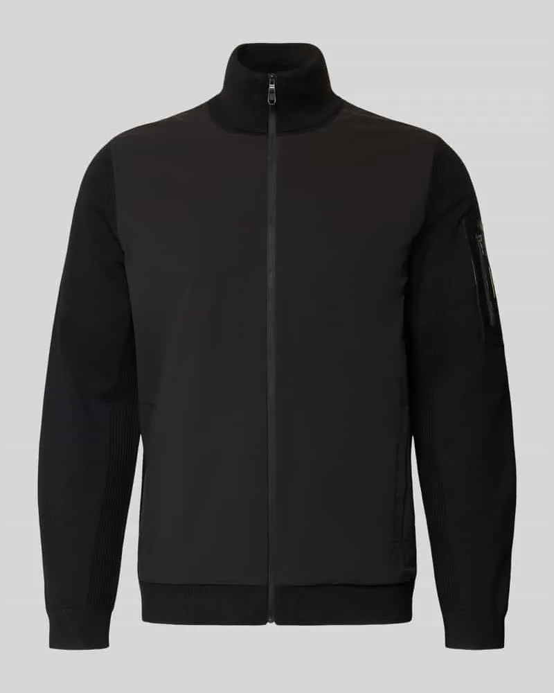 HUGO BOSS Regular Fit Thermo-Funktionsjacke mit Schurwoll-Anteil Modell 'MOMENTUM Black
