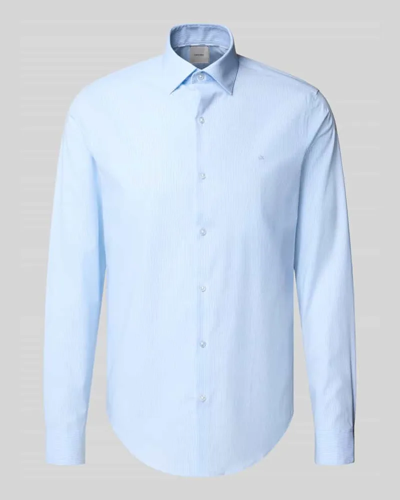 Calvin Klein Slim Fit Business-Hemd mit Knopfleiste 