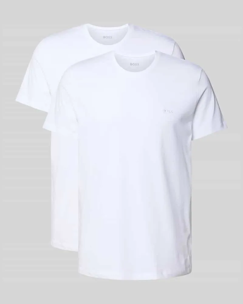 HUGO BOSS T-Shirt mit Rundhalsausschnitt im 2er-Pack Modell 'ComfortS Weiss