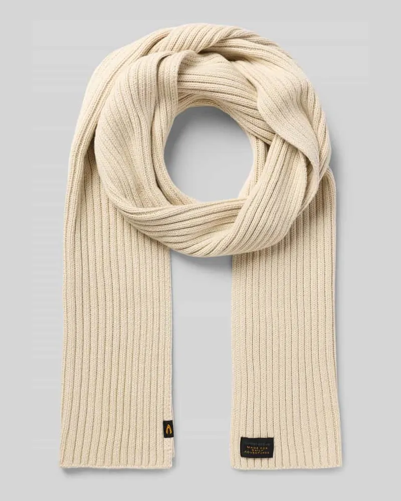 Camel Active Schal mit Kaschmir-Anteil Offwhite