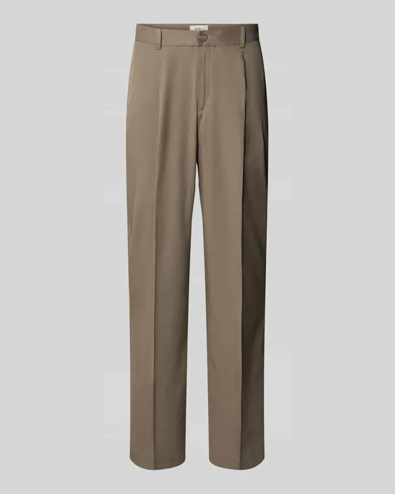 LES DEUX Hose mit Bügelfalten Modlel 'Reece Hellbraun