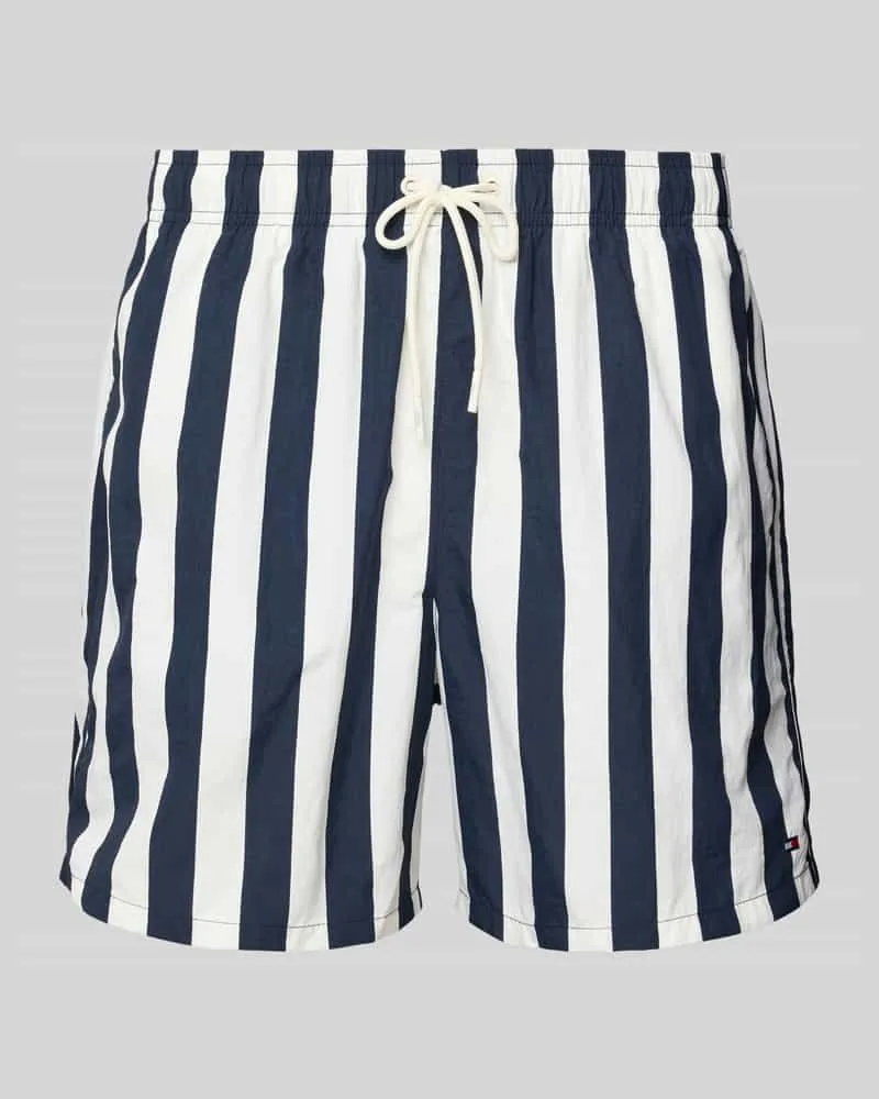 Tommy Hilfiger Regular Fit Badehose mit Tunnelzug 