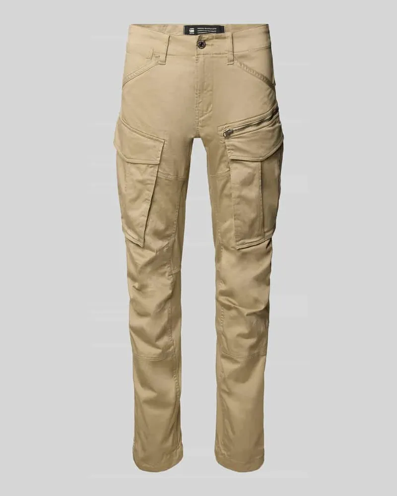 G-STAR RAW Regular Tapered Fit Cargohose mit Reißverschlusstasche Beige
