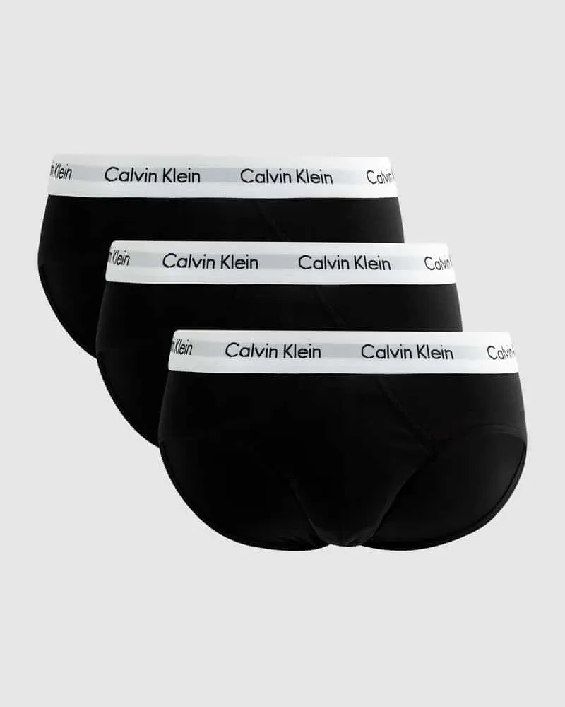 Calvin Klein Slips aus Baumwoll-Mix im 3er-Pack Black