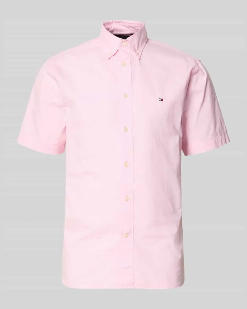 Tommy Hilfiger Regular Fit Freizeithemd aus reiner Baumwolle Marine