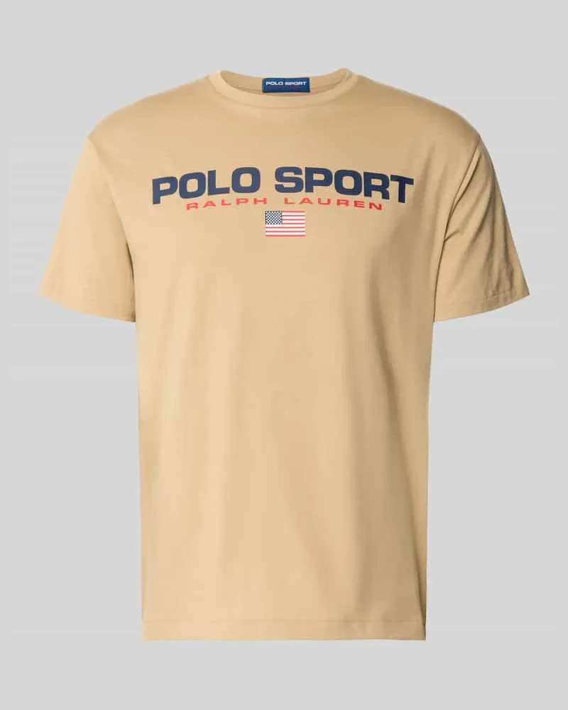 Ralph Lauren Relaxed Fit T-Shirt aus reiner Baumwolle Khaki