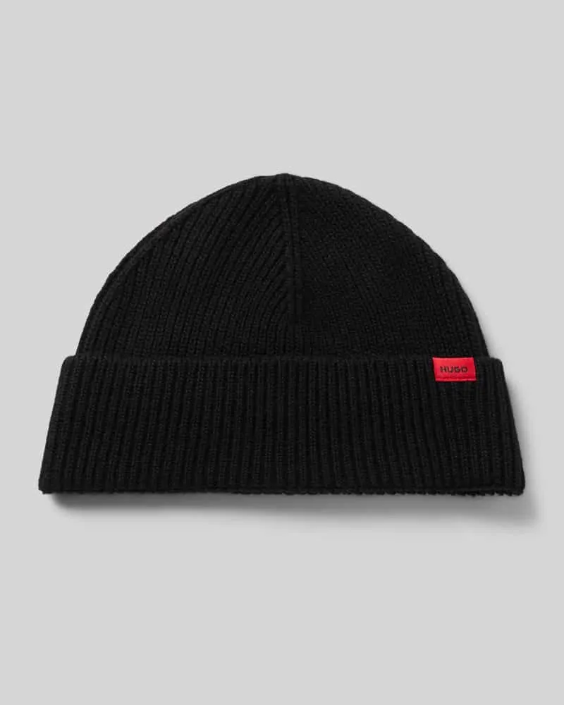 HUGO BOSS Mütze mit Logo-Patch Modell 'Xisk Black