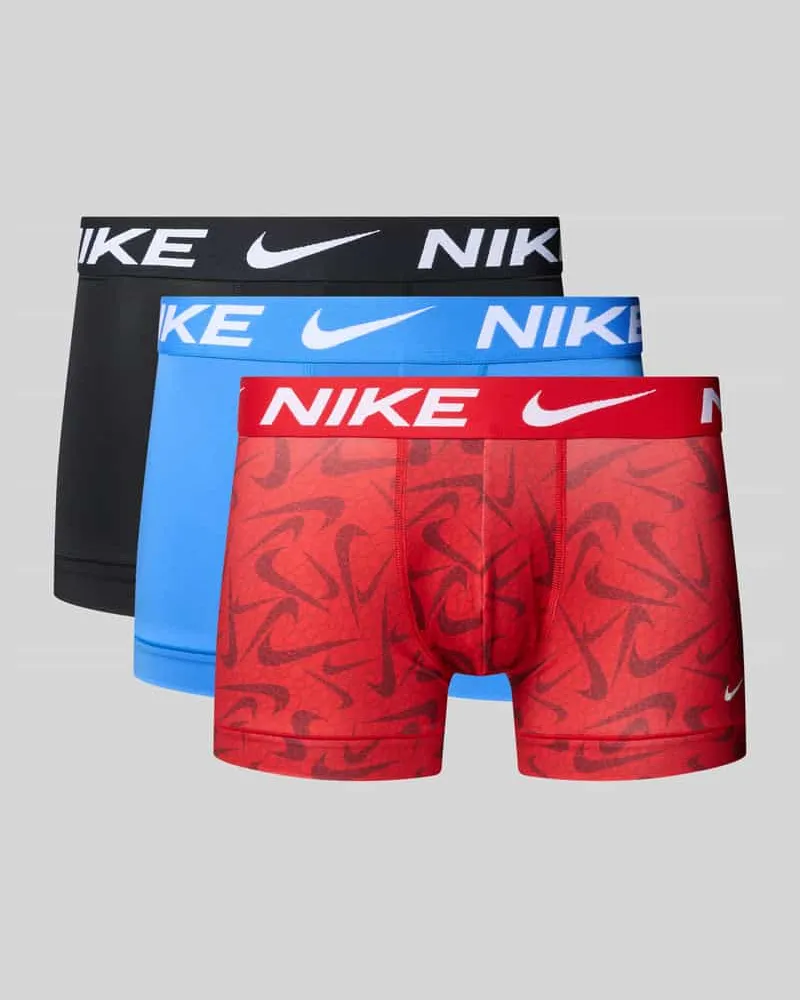 Nike Micro Trunks im 3er-Pack mit Logo-Bund Rot