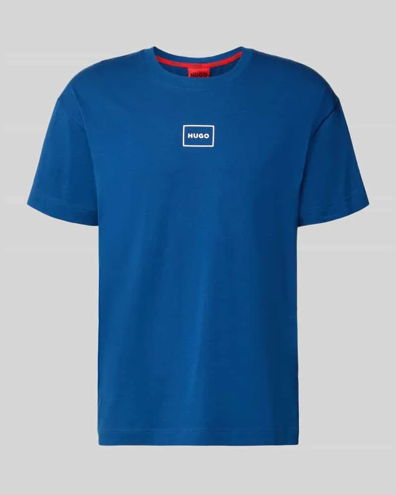 HUGO BOSS Regular Fit T-Shirt aus Baumwoll-Mix Modell 'LAZE T-SHIRT Royal