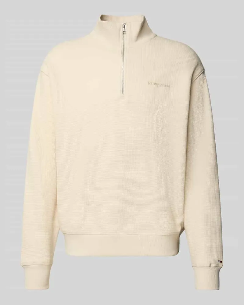 Tommy Hilfiger Regular Fit Troyer aus Baumwoll-Mix 