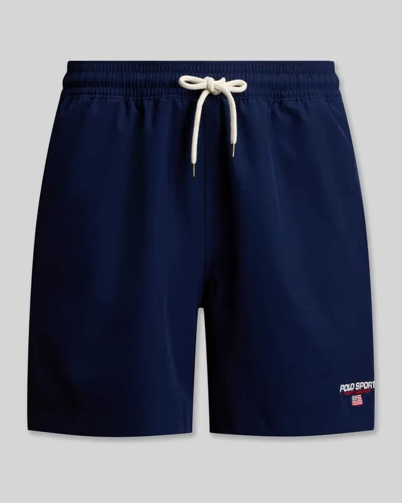 Ralph Lauren Badeshorts mit Label Stitching Marine