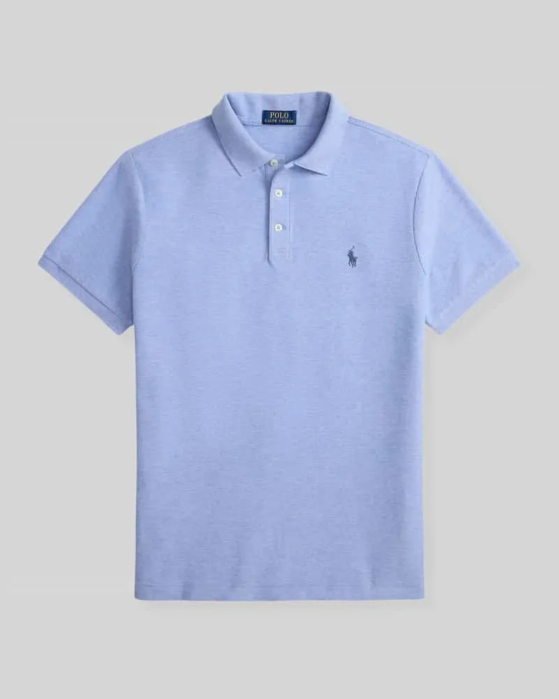 Ralph Lauren Regular Fit Poloshirt aus reiner Baumwolle Hellblau
