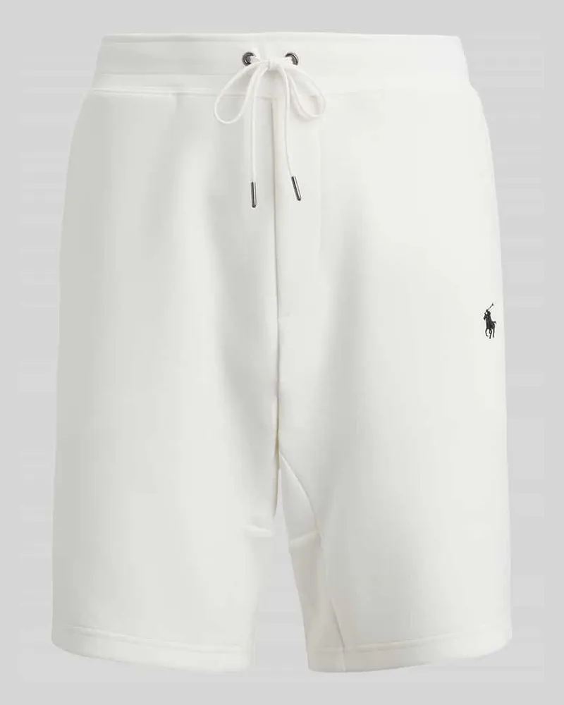 Ralph Lauren Regular Fit Sweatshorts aus Baumwoll-Mix mit Logo-Stitching Weiss